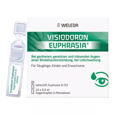 Tek dozlarda Visiodoron Euphrasia göz damlası, 10X0.4 ml