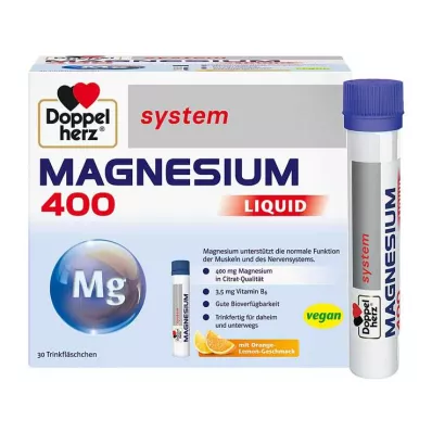 Doppelherz Magnesium 400 Sıvı sistem içme ampulü, 30 adet Doppelherz Magnesium 400 Sıvı sistem içme ampulü, 30 adet