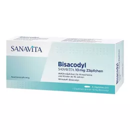 BISACODYL SANAVITA 10 mg fitil, 6 adet