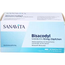 BISACODYL SANAVITA 10 mg fitil, 30 adet