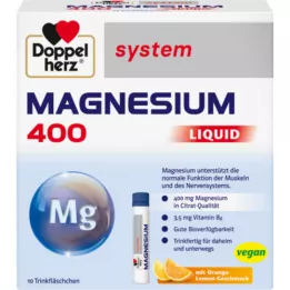 DOPPELHERZ Magnezyum 400 Sıvı sistem içme amp., 10 adet