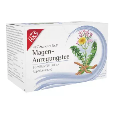 H&amp;S® mide uyarıcı çay filtre torbası, 20X2,0 g