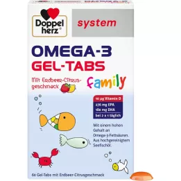 DOPPELHERZ Omega-3 Gel-Tabs ailesi Erdb.Cit.system, 60 adet