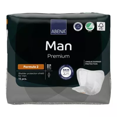 Abena Man Premium formülü 2 tabanlık, 15 adet