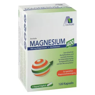 MAGNESIUM 400 mg kapsül, 120 adet