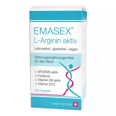 Emasex L-Arginin aktif kapsüller, 90 adet
