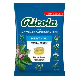 RICOLA o.Z.Beutel Mentollü ekstra güçlü tatlılar, 75 g
