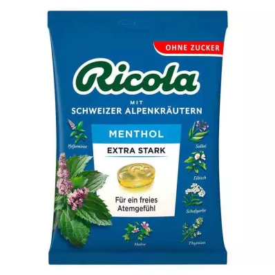 RICOLA o.Z.Beutel Mentollü ekstra güçlü tatlılar, 75 g