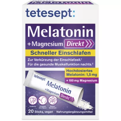 TETESEPT Melatonin + Magnezyum Direkt Çubukları, 20 adet TETESEPT Melatonin + Magnezyum Direkt Çubukları, 20 adet