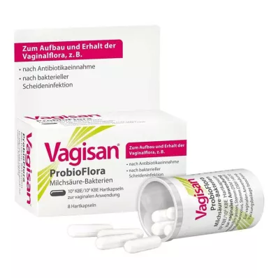 Vagisan Probioflora laktik asit bakterisi sert kapsülleri, 8 adet Vagisan Probioflora laktik asit bakterisi sert kapsülleri, 8 adet