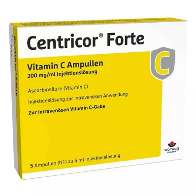 Centricor® Forte C Vitamini ampulleri 200 mg/ml enjeksiyonluk çözelti, 5X5 ml Centricor® Forte C Vitamini ampulleri 200 mg/ml enjeksiyonluk çözelti, 5X5 ml