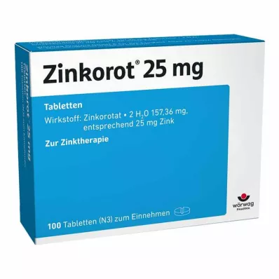 ZINKOROT 25 mg tablet, 100 adet ZINKOROT 25 mg tablet, 100 adet