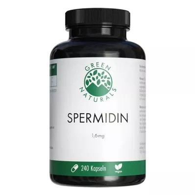 Green Naturals Spermidine 1.6 mg vegan kapsüller, 240 adet