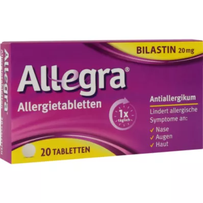 ALLEGRA Alerji tabletleri 20 mg tablet, 20 adet