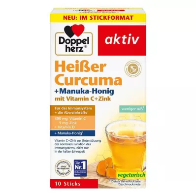 Doppelherz sıcak zerdeçal + Manuka bal granülleri, 10 adet Doppelherz sıcak zerdeçal + Manuka bal granülleri, 10 adet