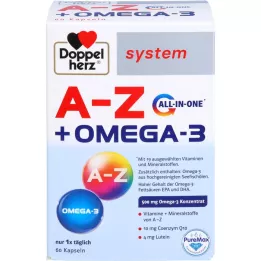DOPPELHERZ A-Z+Omega-3 hepsi bir arada sistem kapsülleri, 60 adet
