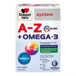 DOPPELHERZ A-Z+Omega-3 hepsi bir arada sistem kapsülleri, 60 adet