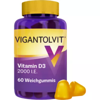 VIGANTOLVIT 2000 I.U. Vitamin D3 yumuşak sakızlar, 60 adet