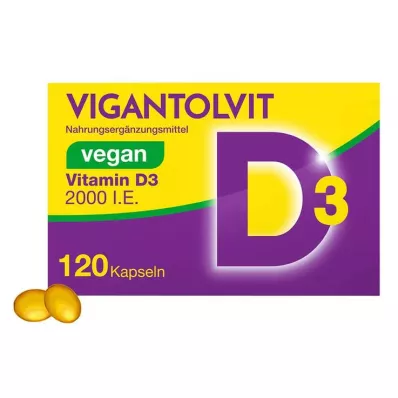 Vigantolvit 2000 IU D3 vitamini vegan yumuşak kapsüller, 120 adet Vigantolvit 2000 IU D3 vitamini vegan yumuşak kapsüller, 120 adet