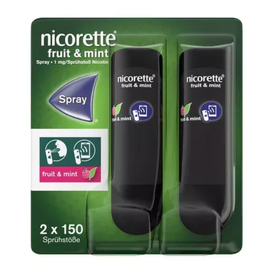 Nicorette Meyve & Nane Spreyi 1 mg / sprey Nfc, 2 adet Nicorette Meyve & Nane Spreyi 1 mg / sprey Nfc, 2 adet