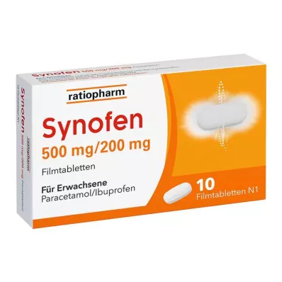Synofen - ibuprofen ve parasetamol ile, 10 adet Synofen - ibuprofen ve parasetamol ile, 10 adet
