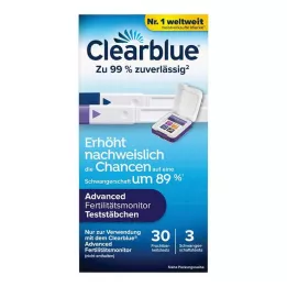CLEARBLUE Doğurganlık Monitörü test şeritleri 30+3, 33 adet