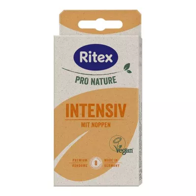 Ritex Pro Nature Yoğun vegan prezervatif, 8 adet Ritex Pro Nature Yoğun vegan prezervatif, 8 adet