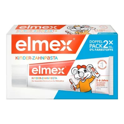 Elmex çocuk diş macunu 2 - 6 yaş ikili paket, 2x50 ml