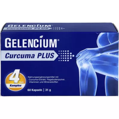 GELENCIUM Curcuma Plus C vitamini kapsülleri ile yüksek doz, 60 Kapsül