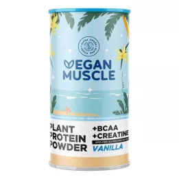 VEGAN MUSCLE Protein vanilya yumurta akı + kreatin tozu, 600 g