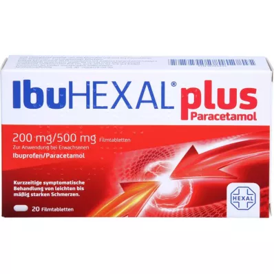 IBUHEXAL artı parasetamol 200 mg/500 mg film kaplı tablet, 20 adet