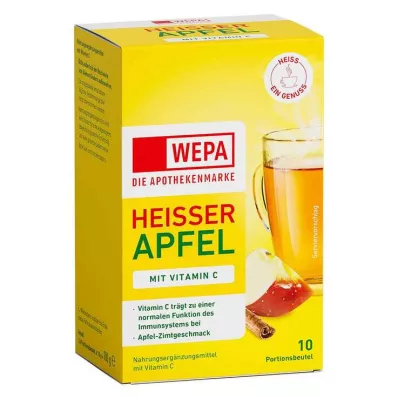 Wepa sıcak elma + C vitamini tozu, 10X10 g