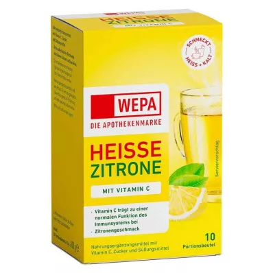 Wepa sıcak limon + C vitamini tozu, 10X10 g