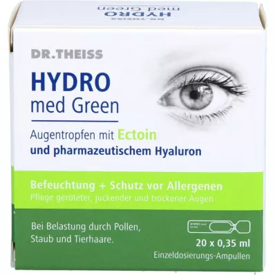 DR.THEISS Hydro med Yeşil göz damlası tek doz amp., 20X0,35 ml