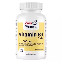 VITAMIN B3 FORTE Niasin 500 mg kapsül, 90 adet