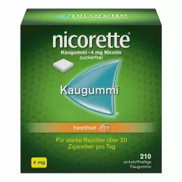 NICORETTE Sakız 4 mg taze meyveli, 210 adet