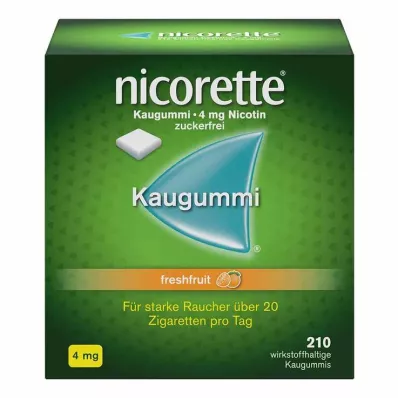 nicorette® sakız taze meyve, 4 mg nikotin, 210 adet
