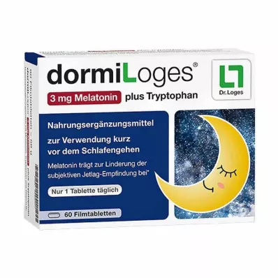 DORMILOGES 3 mg melatonin artı triptofan film kaplı tablet, 60 adet