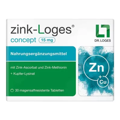 Çinko-Loges konsepti 15 mg mide-dirençli tablet, 30 adet Çinko-Loges konsepti 15 mg mide-dirençli tablet, 30 adet