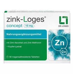 ZINK-LOGES konsept 15 mg enterik kaplı tablet, 90 adet