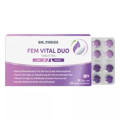 Dr.Theiss Fem Vital Duo tabletleri, 56 adet Dr.Theiss Fem Vital Duo tabletleri, 56 adet